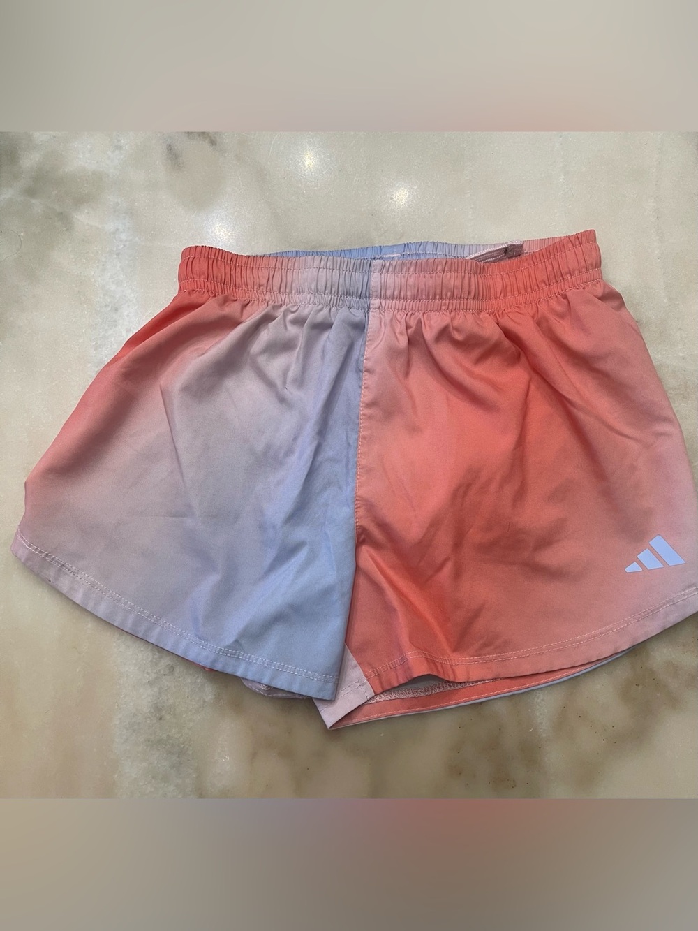 adidas Girls' Two-Tone Pink and Lavender Athletic Shorts